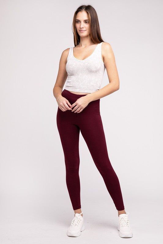 Premium Cotton Full-Length Leggings